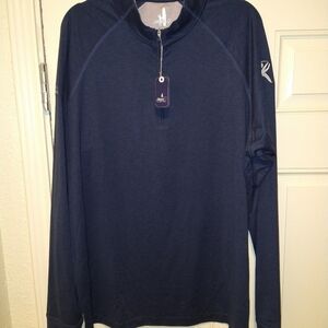 NWT Johnnie-O Freeborne Active Golf 1/4 Zip Pullover Men's sz XL W/Logo $118.